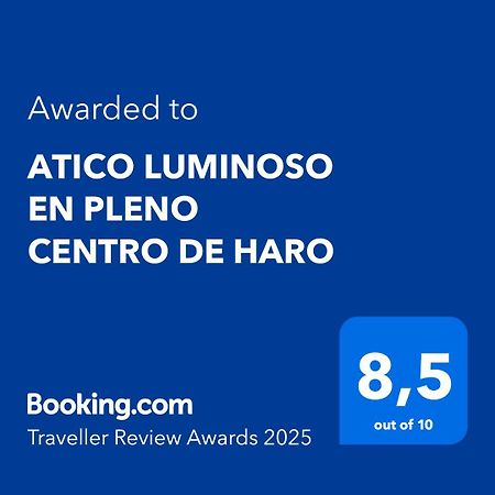 Apartamento Atico Luminoso En Pleno Centro De Haro Exterior foto